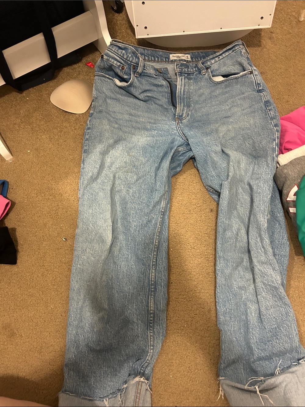 Abercrombie & Fitch Light Wash Relaxed Women's Jeans